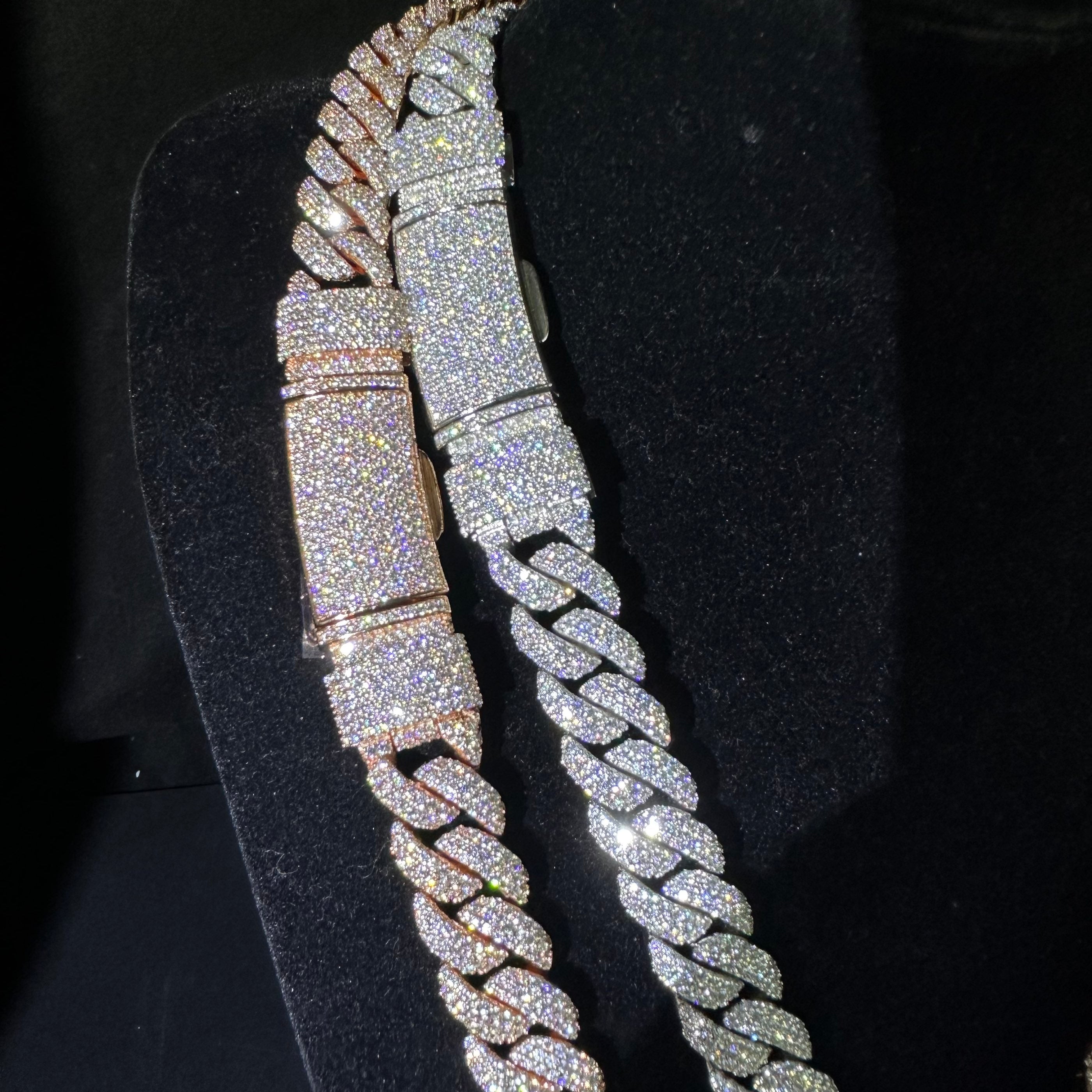 14MM Miami Cuban Necklace Moissanite Diamond