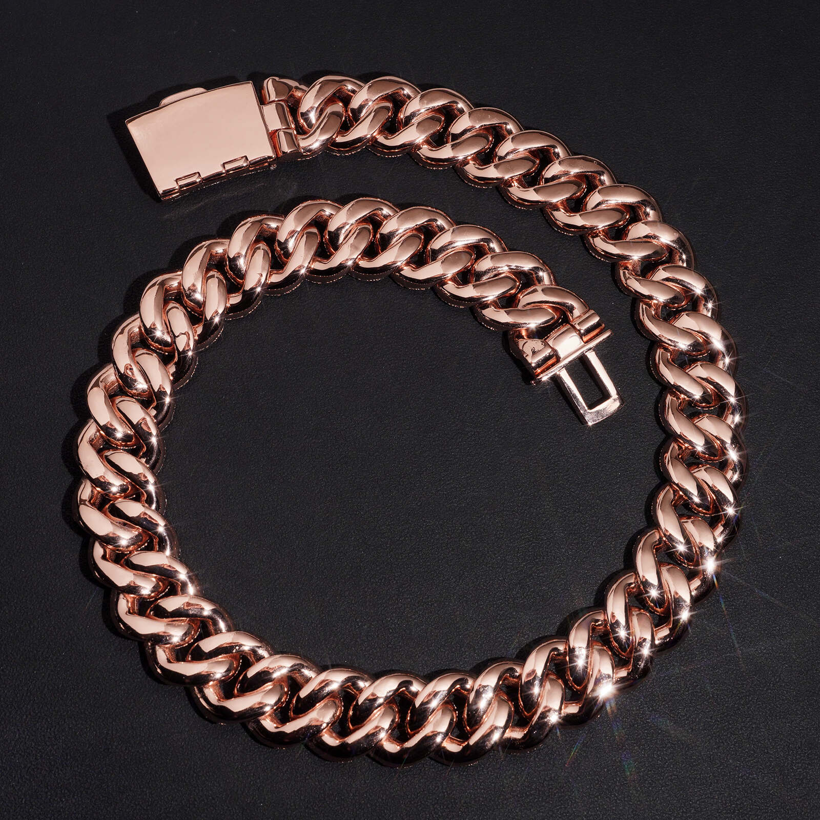 20MM Mosaic Setting Round Mix Baguette Cut Moissanite Cuban Chain
