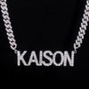 Sterling Silver 925 VVS Moissanite 6MM Cuban Link Chain With Custom Name