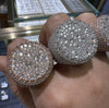 VVS Moissanite Diamond Mosaic Upside Down Setting