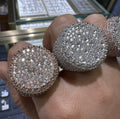 VVS Moissanite Diamond Mosaic Upside Down Setting