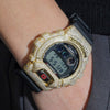 Iced Out 18K Yellow Gold G Shock Watch Moissanite Diamond