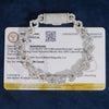 925 Sterling Silver Lab Grown Diamonds Infinity Bracelet 8MM
