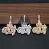 Iced Out Allah Symbol Pendant Moissanite Diamonds Pass Diamond Tester Fit For 3MM Tennis Chain