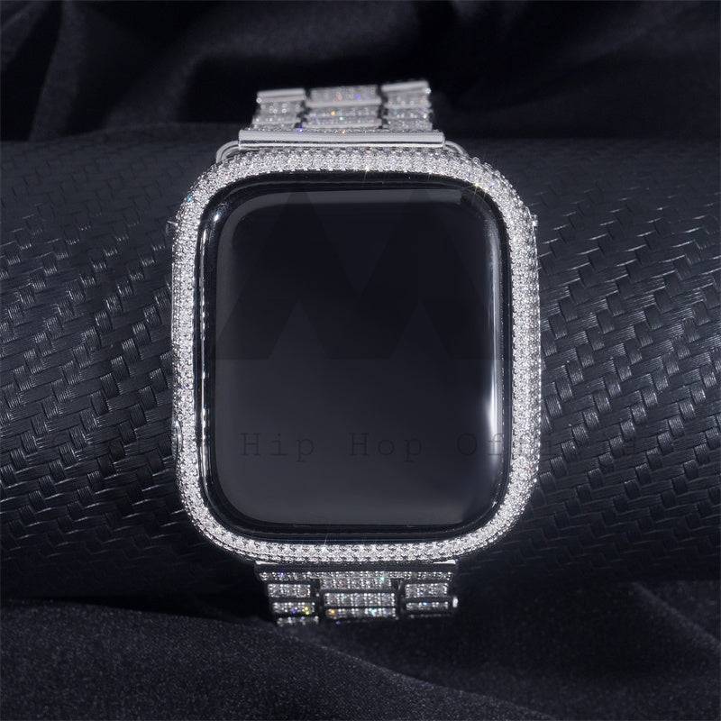 Apple Moissanite Diamond Watch Cases 14K Gold