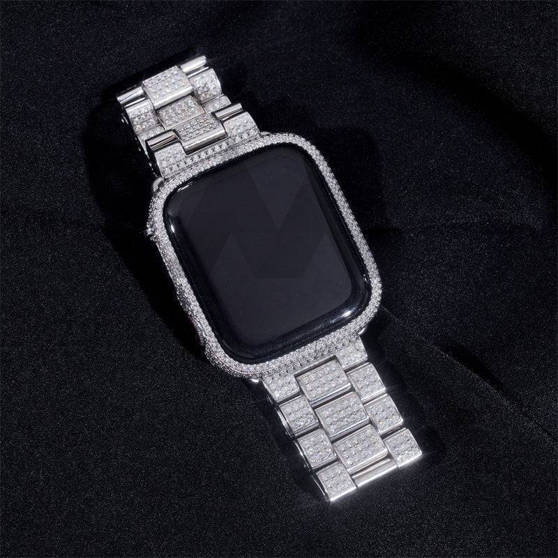 Apple Moissanite Diamond Watch Cases 14K Gold