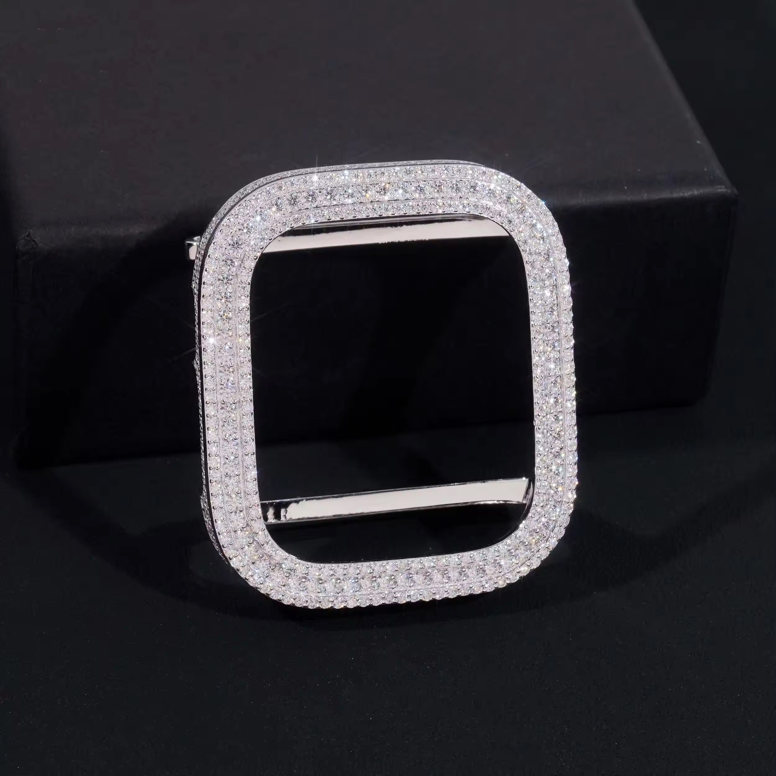 Apple Moissanite Watch Cases 14K Gold