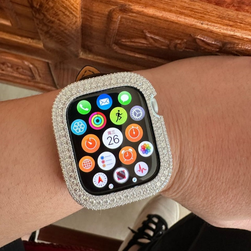 Apple Moissanite Watch Cases 14K Gold