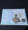 10K Yellow Gold Lab Diamond Heart Pendant