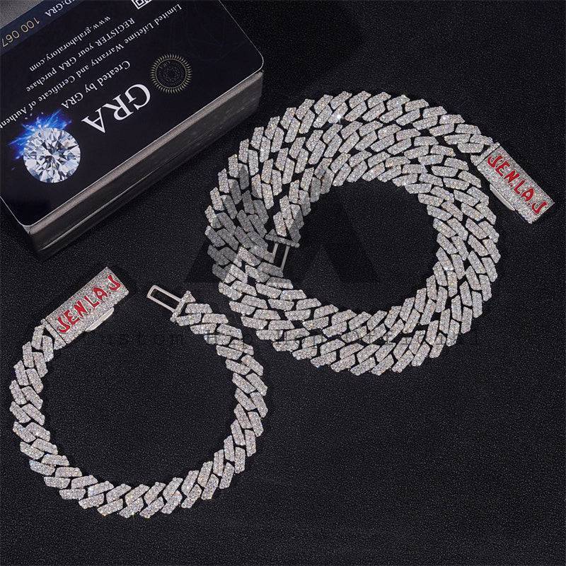 Custom Clasp 10mm Moissanite Miami Cuban Link Chain 10K Gold