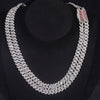 Custom Clasp 10mm Moissanite Miami Cuban Link Chain 10K Gold