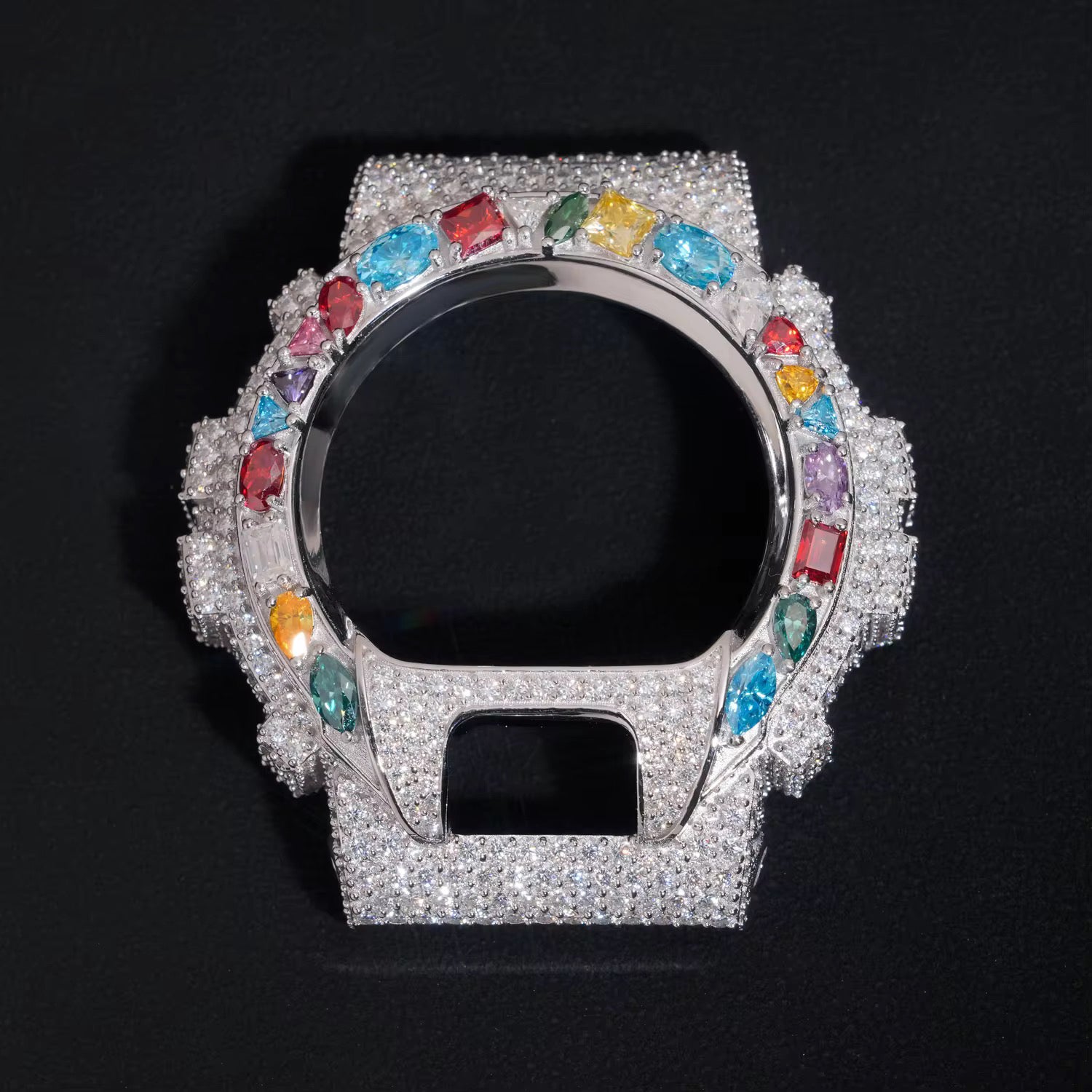 Custom G Shock DW6900 Moissanite Watches Case 14K Gold