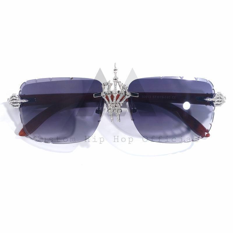 Custom Moissanite Classic Sunglasses 10K Gold