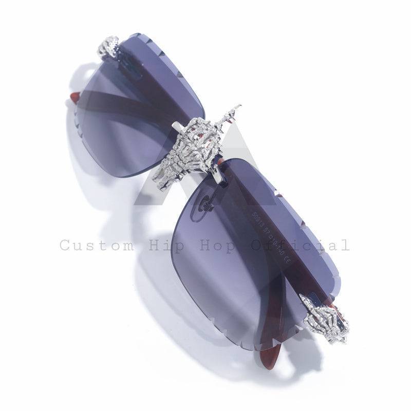 Custom Moissanite Classic Sunglasses 10K Gold