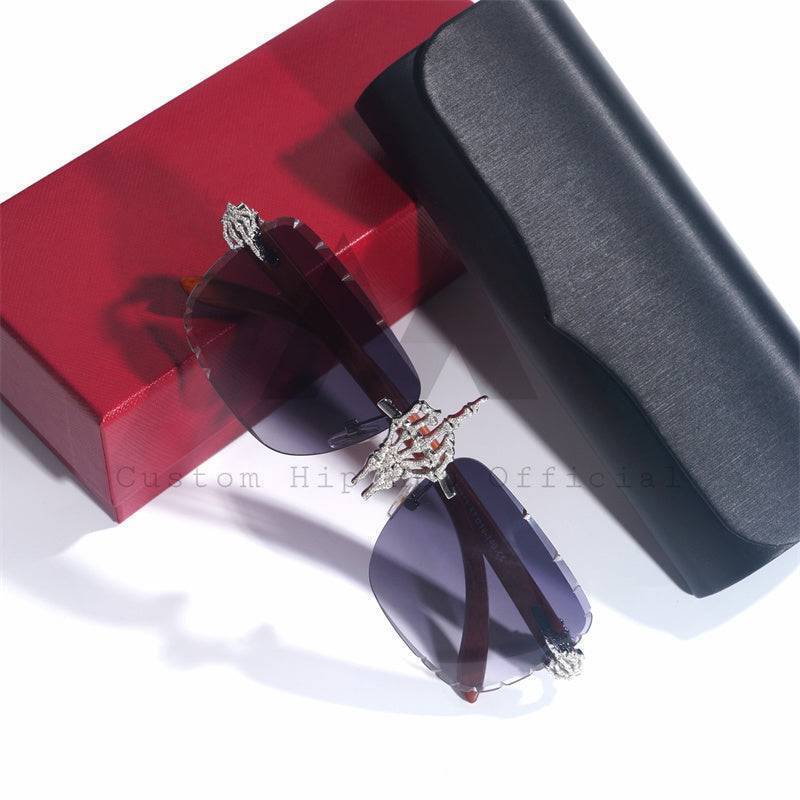 Custom Moissanite Classic Sunglasses 10K Gold