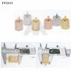 Hip hop jewelry featuring iced out 4mm tennis chain and baguette moissanite diamond dog tag pendant