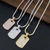 Luxury 925 Sterling Silver Dogtag Pendant with Moissanite Diamond for Men Hip Hop Jewelry4