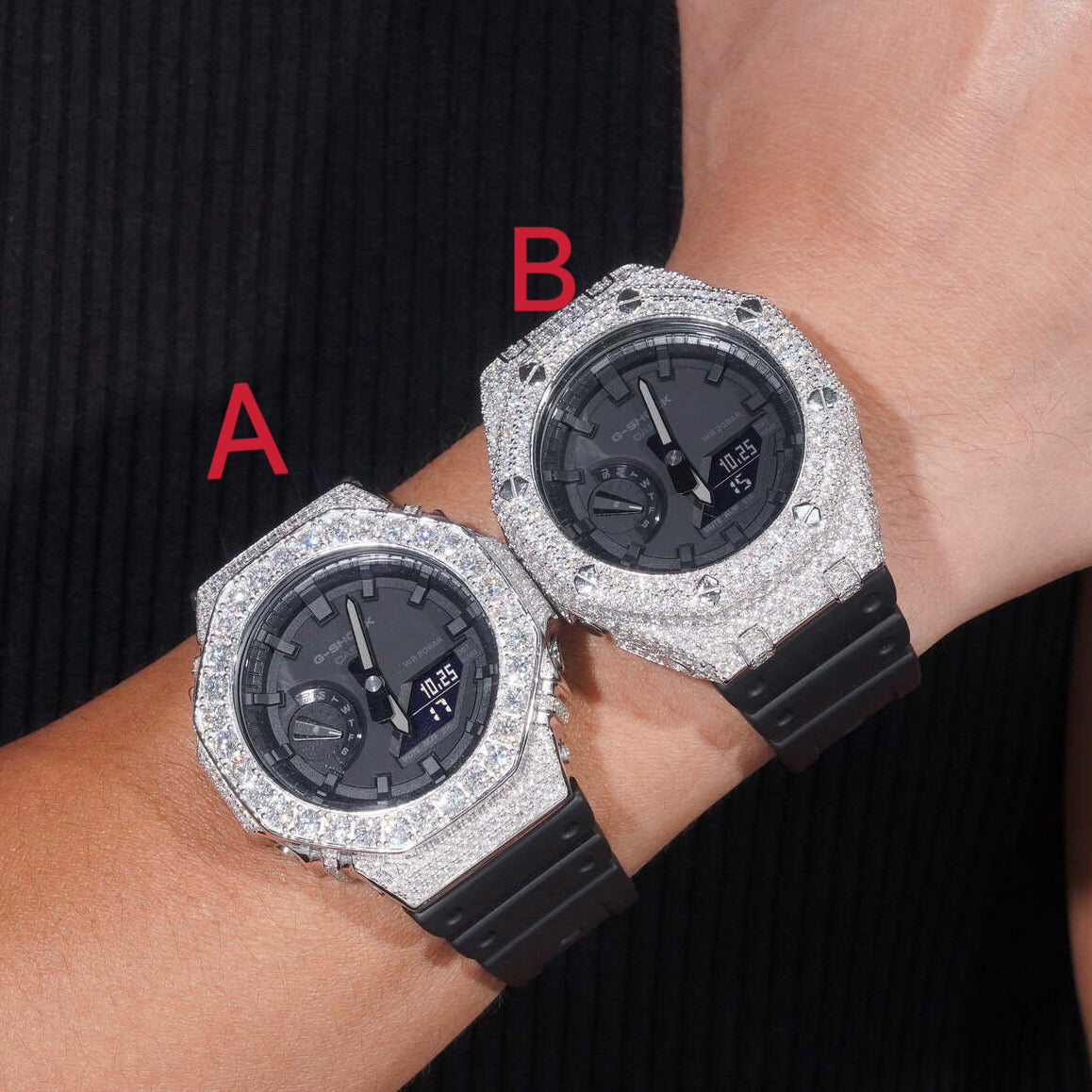 G Shock GA2100 Diamond Watch Case 14K Gold
