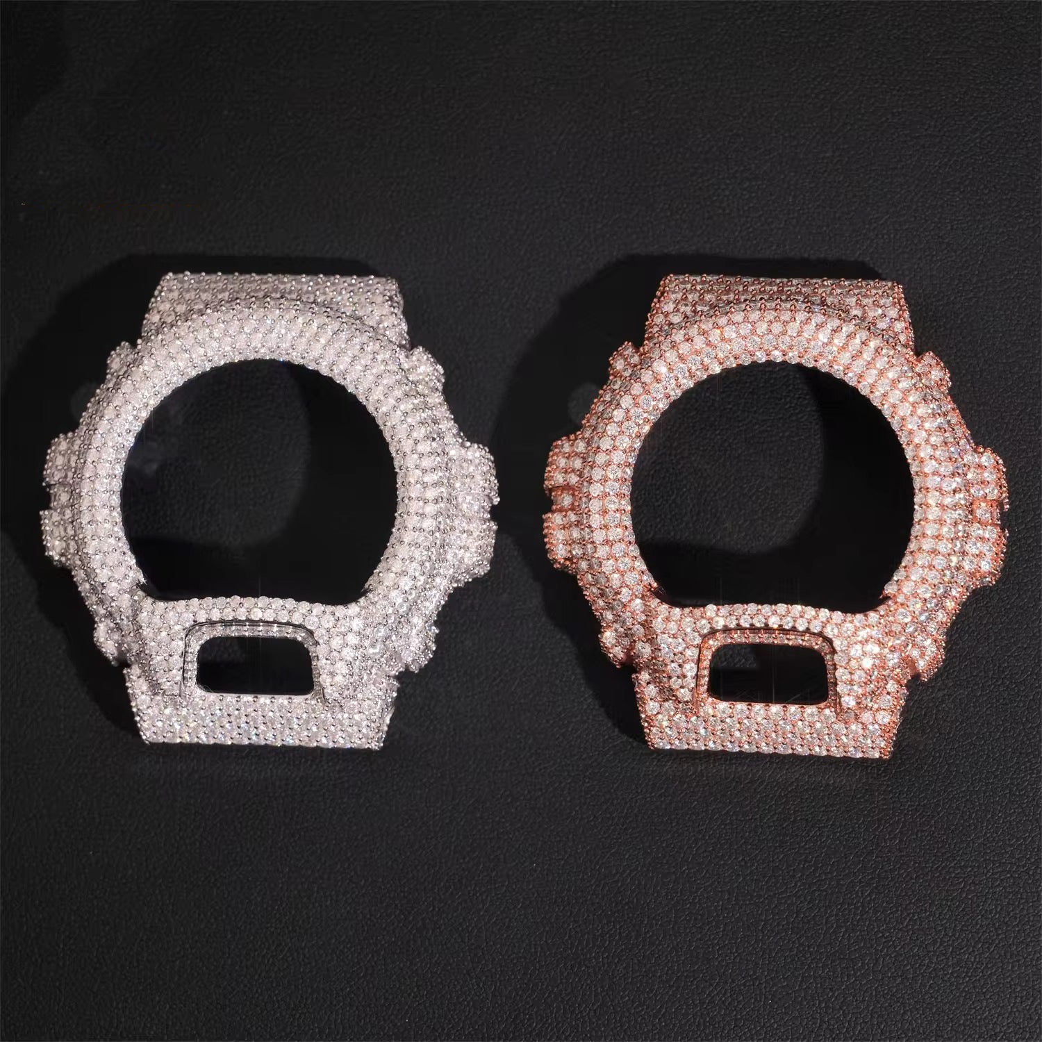 G Shock Sets Iced Out DW6900 Diamond Watches Case 14K Gold