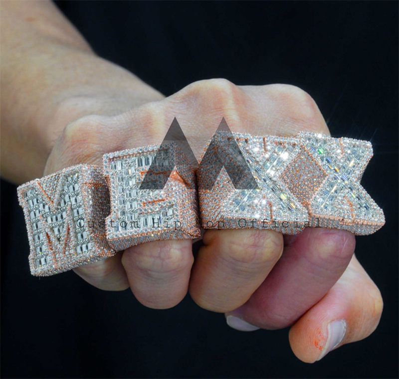 Davido Icebox Jewelry Owner OBO Letter Hip Hop Iced Out Moissanite