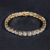 Men's 10K Gold 5MM Moissanite Tennis Bracelet Hip Hop Jewelry