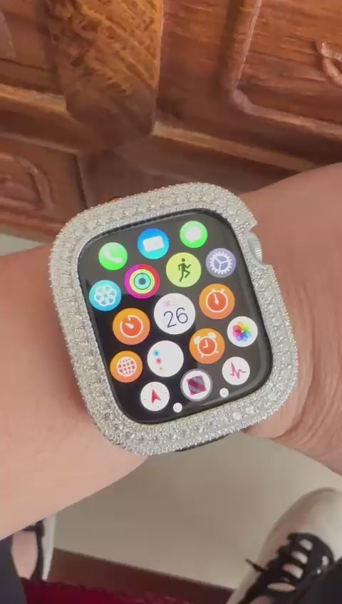Apple Moissanite Watch Cases 14K Gold