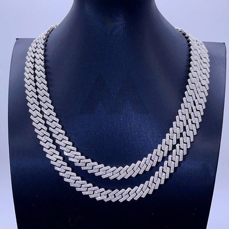 10mm Moissanite Miami Cuban Link Chain 14K Gold