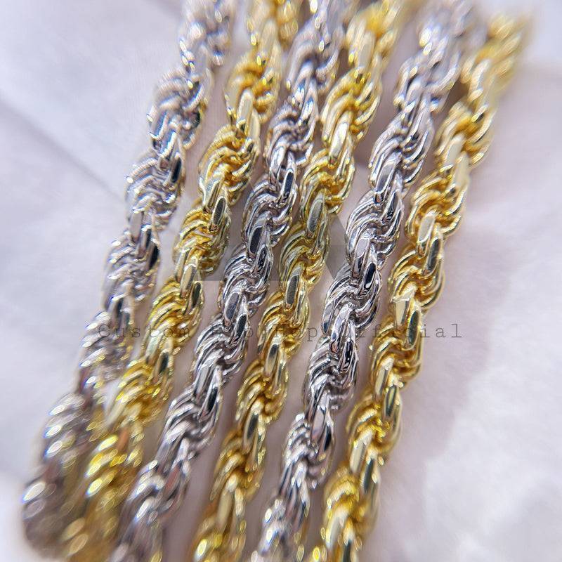 6MM Diamond Cut Rope Chain 10K Gold
