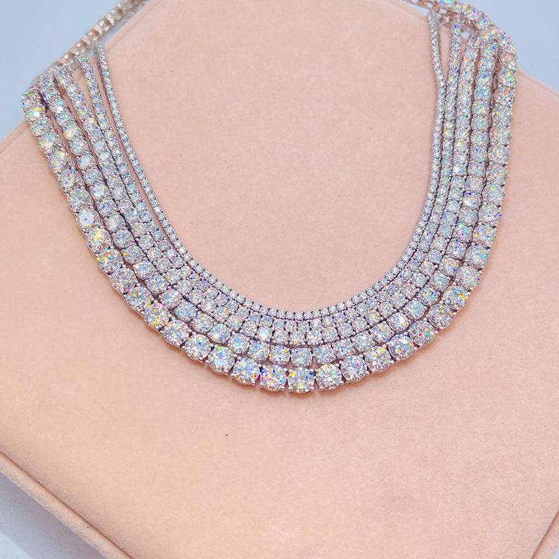 2MM Diamond Tennis Chain 14K Gold