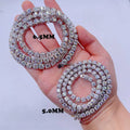 Hip hop iced out GRA heart arrow cut 5MM moissanite tennis chain jewelry0