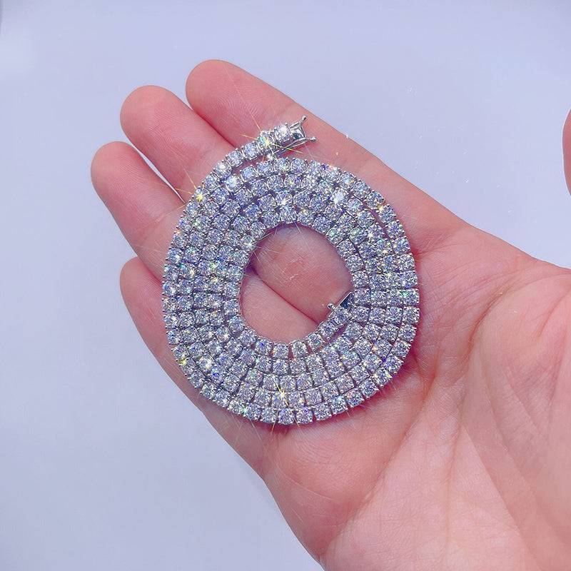 3MM Diamond Tennis Chain 14K Gold