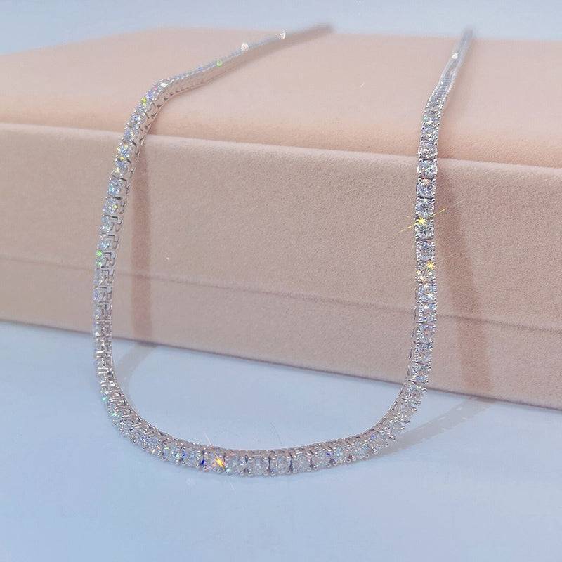 3MM Diamond Tennis Chain 14K Gold