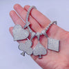 Pass Diamond Tester VVS Moissanite Poker Card Symbol Pendant