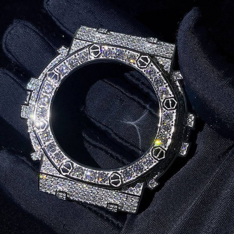 Custom G Shock GA100 Moissanite Watches Case 14K Gold