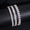 Oval Cut Moissanite Diamond Tennis Bracelet
