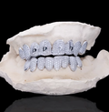10 on 10 Custom Letter Moissanite Diamond Grillz 14K Gold