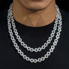 10MM Iced Out Diamond Infinity Link Chain 14K Gold