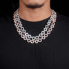 13MM Iced Out Moissanite Infinity Link Chain 10K Gold