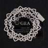 13MM Moissanite Infinity Link Chain 14K Gold