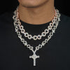 13MM Moissanite Infinity Link Chain 14K Gold