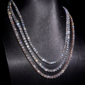 10K Solid Gold 40 Pointer Lab Diamond Tennis Chain Necklace