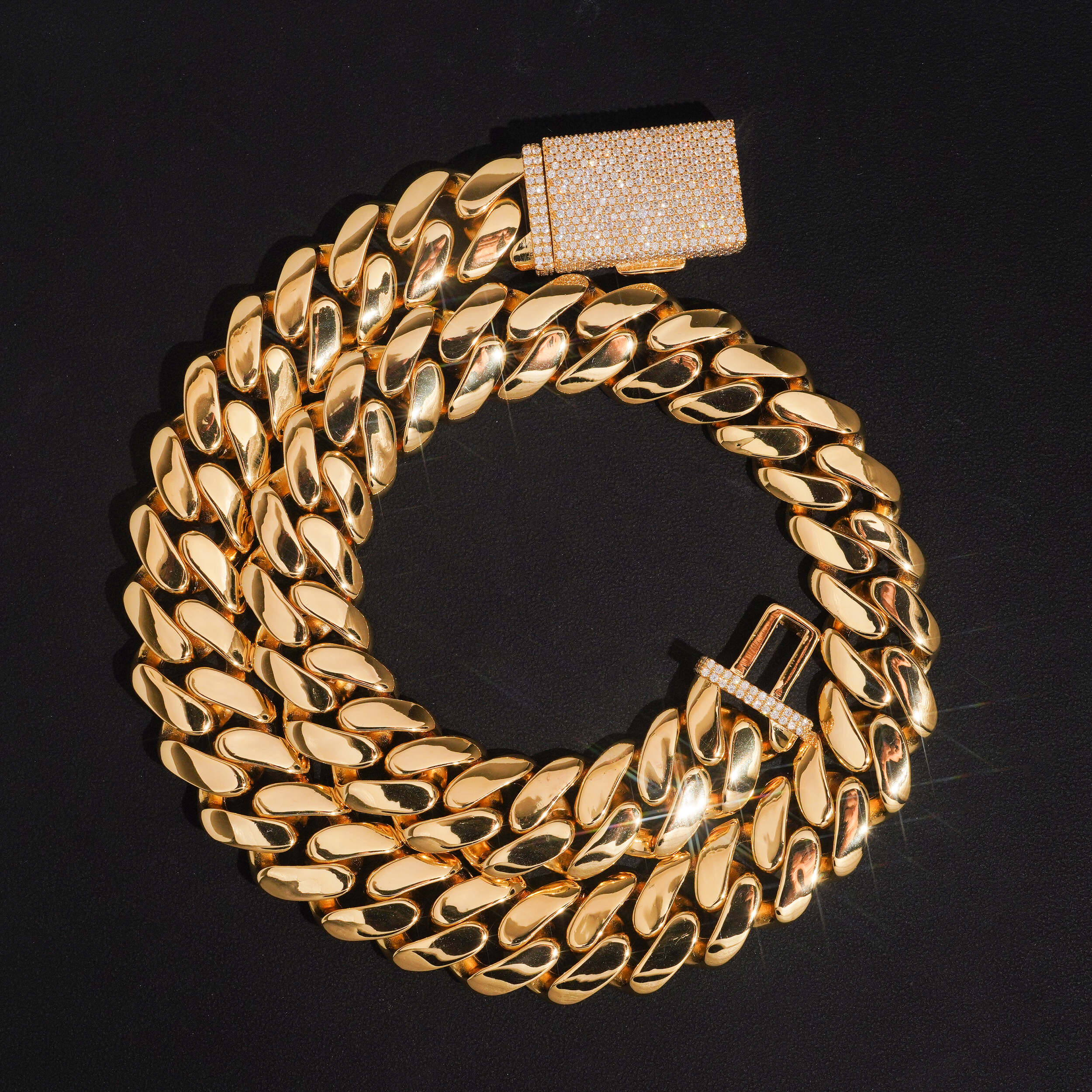 18MM Cuban Link Chain 10K Gold