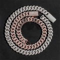 18MM Moissanite Miami Cuban Link Chain 14K Gold