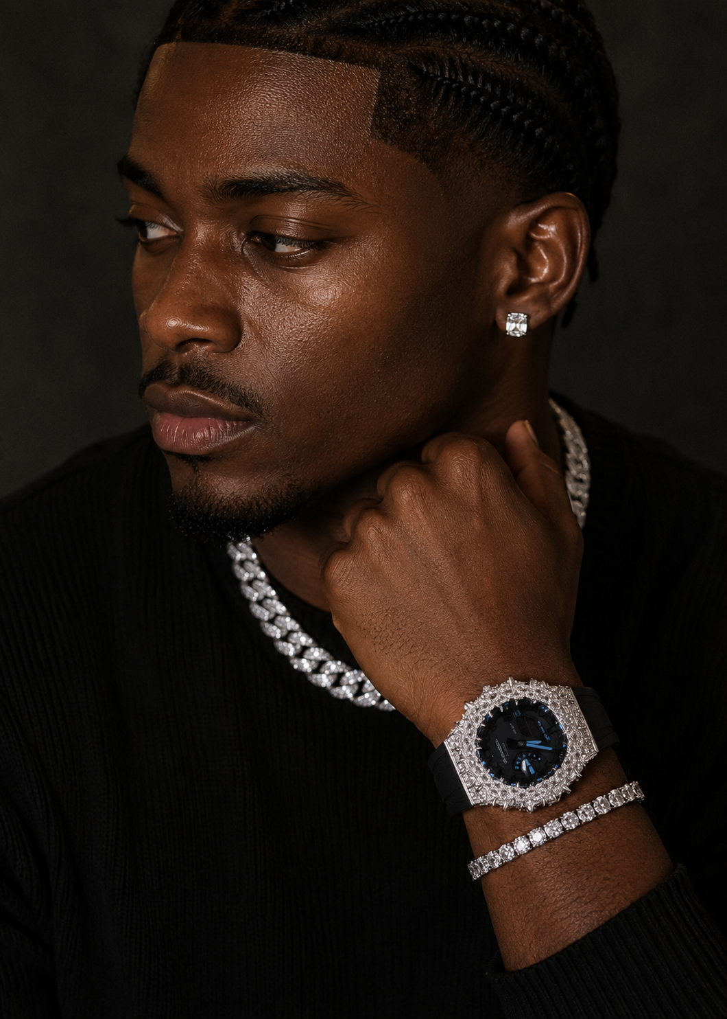 Custom Made VVS Lab Grown Diamond G Shock Watch Iced Out