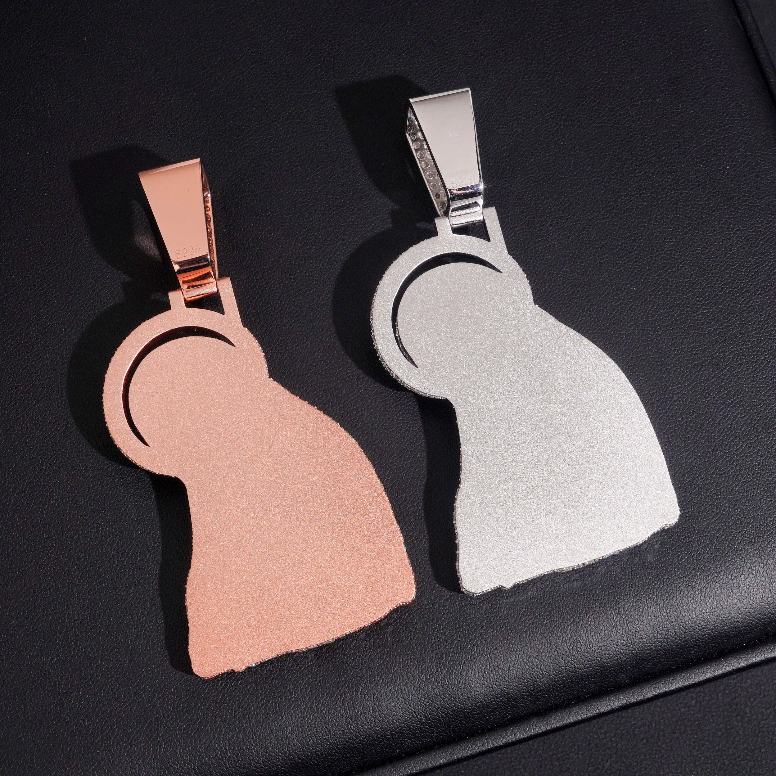 3.5inch Mosaic Setting Iced Out Virgin Maria Pendant