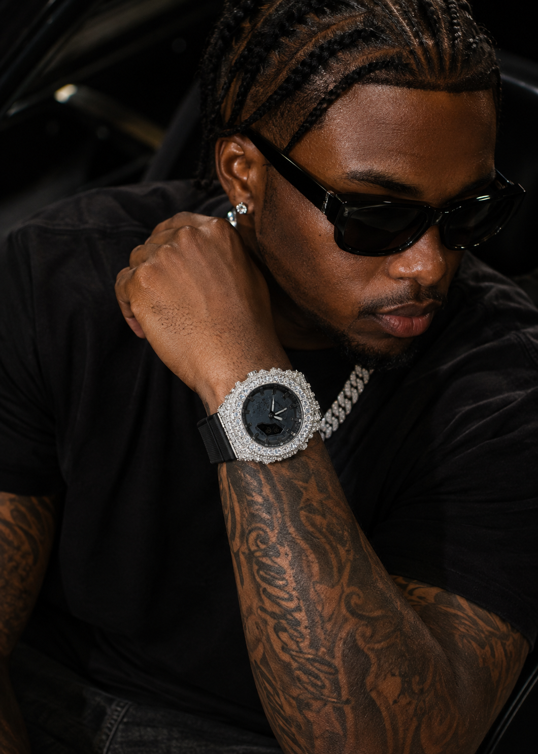 Iced Out Moissanite Diamond G Shock Watch GA2100