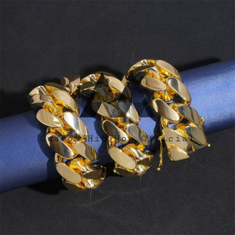 28MM Cuban Link Chain 14K Yellow Gold