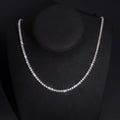 3.5mm lab grown diamond tennis necklace in 10K gold