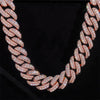 3-Row 18MM Moissanite Miami Cuban Link Chain 14K Gold