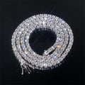 3MM Diamond Tennis Necklace 10K Gold